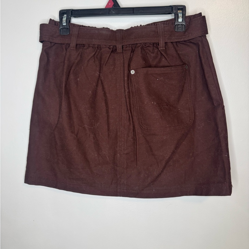 NWT Woolrich Brown Belted Skirt - Picture 2 of 2